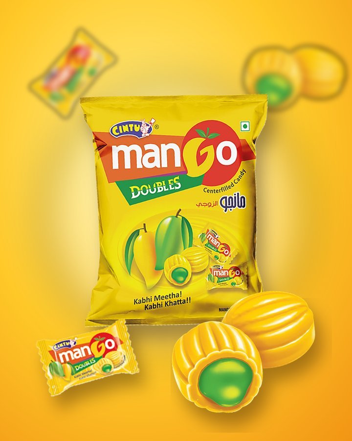 Cintu Mango Doubles centre-filled candy
