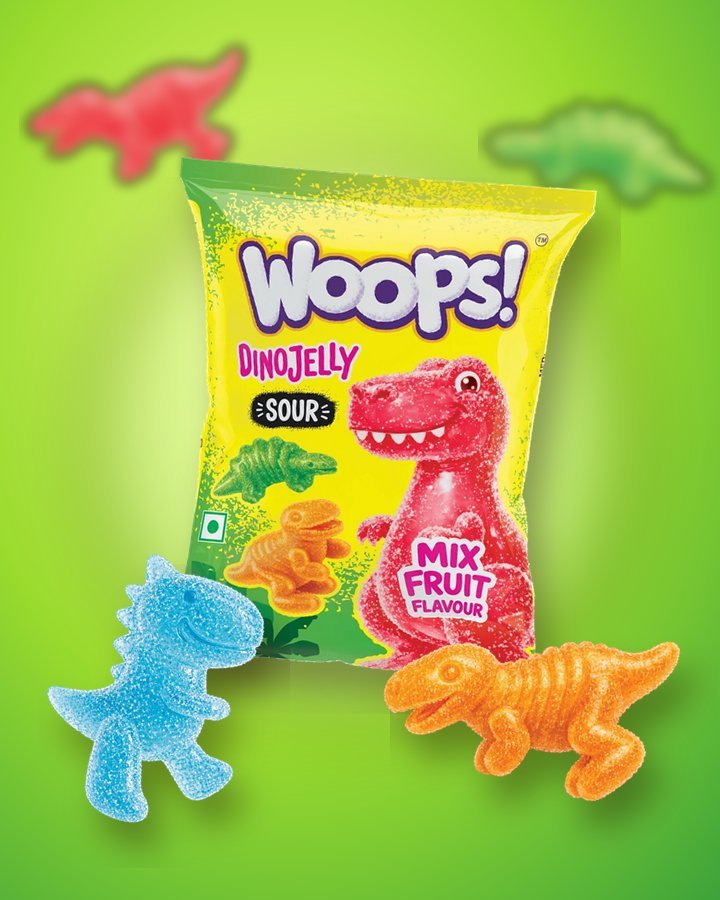 Woops DinoJelly sour gummies